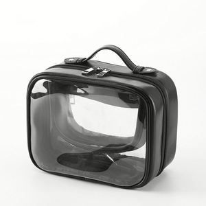 Wholesale High-End Portable <b>Makeup</b> Bag Double-Layer Toiletry Storage Large Capacity Cosmetic PU <b>Case</b> Cosmetic Bags for Bath - Product Image 2