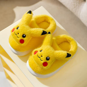 Chaussons en coton Pikachu Pokemoned pour femmes, chaussures de maternité d'intérieur pour l'automne et l'hiver, dessin animé mignon antidérapant chaud, figurines d'anime - Product Image 6