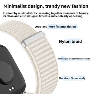 Correa de reloj con diseño de montaña para exteriores para <span class=keywords><strong>Redmi</strong></span> 4/5/<span class=keywords><strong>6</strong></span> y Xiaomi 8 <span class=keywords><strong>Pro</strong></span>/9 <span class=keywords><strong>Pro</strong></span>, correa duradera con terminales metálicos - Product Image 5