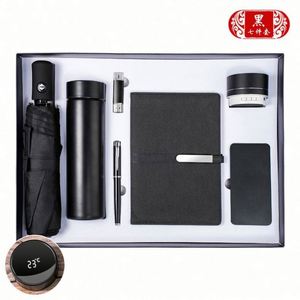 Support Faible Personnalisation Sortie d'usine Carnet de notes de luxe à longue boucle argentée Articles cadeaux Souvenir Bureau Cadeau Set Promotionnel - Product Image 4