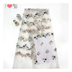 Tela de Tul Bordada con Flores Pequeñas y Coloridas de Blinglace para un Vestido Hermoso - Product Image 5