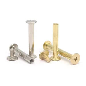 CHICAGO vít ss303 rỗng 40 mét chèn đầu Sphere Heavy Duty Brass vàng ngón tay cái titan hợp kim titan màu hồng 1/8 "Chicago vít