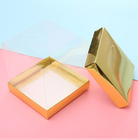 Factory Price Custom Logo Card Paper Cake Box 8x8x9cm/10x10x10cm Recyclable Clear Box