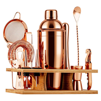 Ensemble de Shaker à Cocktail personnalisé avec accessoires, vaisselle de Bar, Shaker à boisson avec passoire intégrée, ensemble d'outils de Bar, Base en bois
