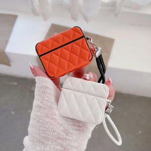 Housse de protection pour écouteurs en forme de diamant en trois dimensions pour écouteurs en cuir <span class=keywords><strong>Airpods</strong></span> 4 Pu étui de protection pour <span class=keywords><strong>Couple</strong></span> - Product Image 4