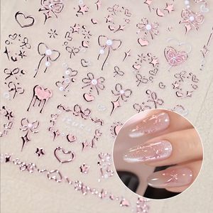 Pegatinas para decoración <span class=keywords><strong>de</strong></span> <span class=keywords><strong>uñas</strong></span> en relieve 5D <span class=keywords><strong>de</strong></span> <span class=keywords><strong>San</strong></span> <span class=keywords><strong>Valentín</strong></span>, calcomanías románticas <span class=keywords><strong>de</strong></span> oro rosa para <span class=keywords><strong>uñas</strong></span>, pegatinas autoadhesivas para <span class=keywords><strong>uñas</strong></span> con lazo bronceador y corazón - Product Image 6