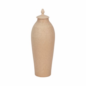 Vaso decorativo in ceramica con coperchio per soggiorno, sala da pranzo, camera da letto, ufficio - Product Image 3