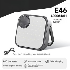 Lampe LED portable solaire pour le camping avec recharge de téléphone portable, étanche IP66, intensité variable, certifiée CE, batterie au nickel-métal hydride - Product Image 4