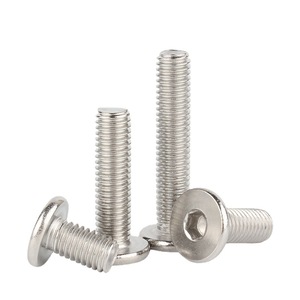 Vis personnalisées OEM en acier inoxydable, acier au carbone, vis à tête plate à six pans creux - Product Image 3