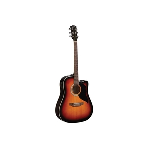 EKO GUITARS-Guitares acoustiques Ranger CW Eq Brown Sunburst avec table en épicéa Dos et côtés en tilleul Touche Okoumé Neck Roupana - Product Image 1