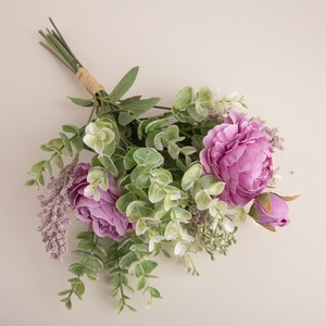 Bouquet de fleurs de pivoine artificielles Pure Summer pour mariage et décoration intérieure CF01116 - Product Image 3