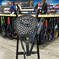 Nouvelle conception de raquette de plage portable en fibre de carbone de qualité supérieure, légère, avec poignée en mousse EVA 3K, fabriquée en Chine, Palas De Racchetta Padel