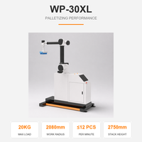 Robot de palettisation collaboratif WP-30XL, cobot palettiseur, portée extra longue de 2080 mm, machine d'empilage de boîtes en carton