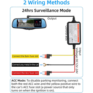 Kit de câblage Plug and Play pour caméra embarquée avec plusieurs connecteurs, câble d'alimentation à déclenchement ACC pour caméra de véhicule - Product Image 3