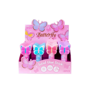 Mihbou Butterfly Solid Glue Stick 16Pcs School Office Supplies Adhesive Sticks - Product Image 1