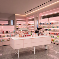 Aménagements de magasin de cosmétiques sur mesure, présentoirs de maquillage, comptoirs de présentation de soins de la peau pour la décoration intérieure des salons de beauté