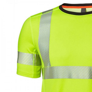 Camiseta de Seguridad Reflectante Personalizada, Camisetas de Trabajo de Construcción, Camisetas Casuales con Tiras Reflectantes - Product Image 3