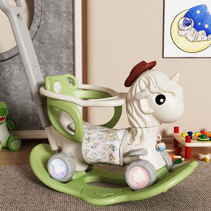 Caballo mecedora de unicornio, un juguete divertido para niños, superventas, caballo mecedora ambiental, adecuado tanto para uso en interiores como en exteriores - Product Image 4