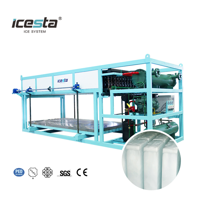 ICESTA Block Ice Machine | 5 Ton Direct-Cooling Automatic High Productivity Industrial Factory Direct