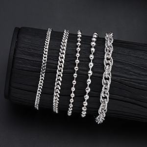 Bracelets à breloques tendance pour femmes, prix de gros abordable, ensemble de bracelets plaqués argent - Product Image 2