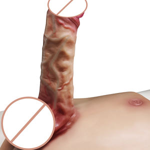 Realistischer Silikon-Dildo für Erwachsene mit Strap-On-Höschen, weiches Flüssigsilikon, Sexspielzeug für Paare, Plüsch-<span class=keywords><strong>Penis</strong></span> in Übergröße - Product Image 4