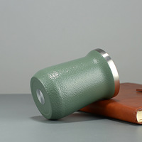 2026 Emerit Taza de Mate de Acero Inoxidable 304 de 150ml con Logotipo Personalizado a Color, Estilo Uruguay, con Bombilla y Pajita