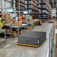 Robot AGV XBOT 300KG à usage intensif, véhicule mobile autonome pour le transport industriel en entrepôt, navigation magnétique, 6-8H