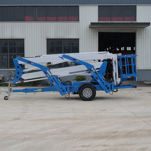 Mini Compact Track Crawler Spider Boom Lift Rantai Logam 10~18m Telescoping Lift untuk Hotel, Penggunaan Rumah, Konstruksi, dan Teknik - Product Image 4