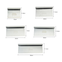 Outils de raclage de crème à gâteau en acier inoxydable, taille 15-30 cm, racler et lisser le gâteau, outils de pâtisserie, coupe-gâteau, fournisseur d'outils de pâtisserie