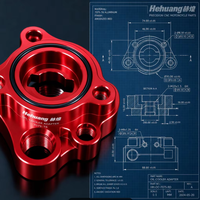 Adaptateur de refroidisseur d'huile, boîtier de pompe à eau, adaptateur de bouchon de radiateur, repose-pieds arrière, repose-pieds pour moto CNC sur mesure avec dessin OEM requis