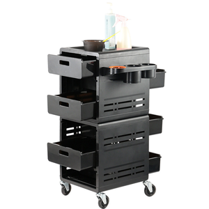Carrito de Peluquería con Cuatro Ruedas, Moderno, Color Negro, para Salón de Belleza, en Oferta - Product Image 2