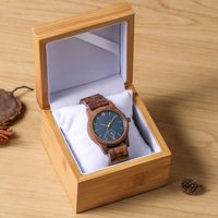 Jam tangan kayu penuh alami, jam tangan kayu ultra tipis kayu murni merek unggulan mewah kuarsa untuk pria wanita uniseks