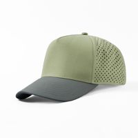 Gorra de Béisbol/Golf Transpirable de 5 Paneles con Visera Curva Estructurada, Impermeable y con Corte Láser