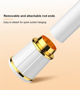 Barre de tension antidérapante en acier inoxydable avec poignée en silicone, <span class=keywords><strong>extensible</strong></span>, robuste, capacité de charge de 300 lb, <span class=keywords><strong>sans</strong></span> <span class=keywords><strong>perçage</strong></span>, pour salle de bain - Product Image 2