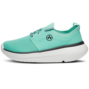 Zapatillas informales de malla gruesa con suela de nube verde y gris para <span class=keywords><strong>Mujer</strong></span>, Zapatos gruesos de estilo para caminar, Zapatos Casuales Deportivos Para <span class=keywords><strong>Mujer</strong></span> - Product Image 1