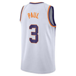 Camiseta de baloncesto Phoenix #3 Chris Paul City Edition para hombre-Bordado cosido con logotipos - Product Image 5
