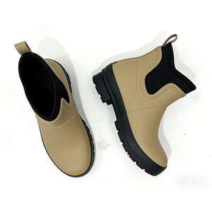 Botas de Lluvia para Mujer, Transpirables, de EVA, PVC y Cuero Genuino, con Elásticos Laterales, para Días Lluviosos, Fabricadas en China - Product Image 2