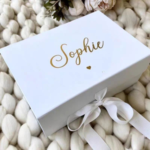 Eco Friendly Recycled Materials Magnet Gift <b>Box</b> with Embossing Matt Lamination Luxury Packaging with Handles - Product Image 5