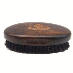 Customized Logo High-quality Men's <b>Beard</b> Brush-Made From Natural Boar Bristles, Wooden Gift for Gentlemen - Product Image 1