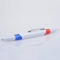 Stylo à bille Double face rouge et bleu, rechargeables, en plastique, bon marché
