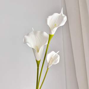 Lys Calla Artificiels Grande Taille Toucher Naturel Décoration Mariage Maison - Product Image 4
