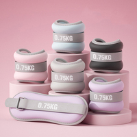 Lests de cheville roses durables pour femmes, pour l'entraînement de la force des jambes, la course, le fitness, le yoga, en néoprène, 0,5 kg-6 kg, logo personnalisé