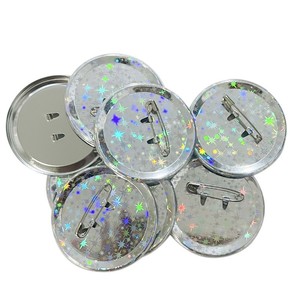 New Laser Màu Sắc Rực Rỡ Trở Lại Tinplate Huy Hiệu Biểu Tượng Tùy Chỉnh In Ấn Kim Loại Huy Hiệu Tin Tinplate Từ Pin Huy Hiệu Cho Khuyến Mãi - Product Image 2