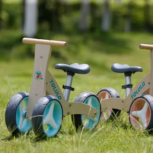 Hot Sale Kinder Baby Holz Classic Reit spielzeug 3 in 1 Kinder Balance Bike Dreirad Baby Fahrrad Walker