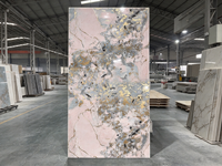 Panneau mural en PVC UV effet marbre, finition brillante uniforme, imperméable, détails de veines fines, panneau décoratif