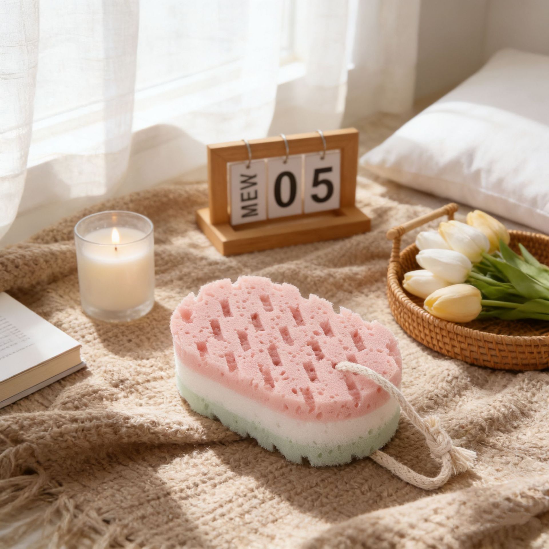 Polvo verde y blanco