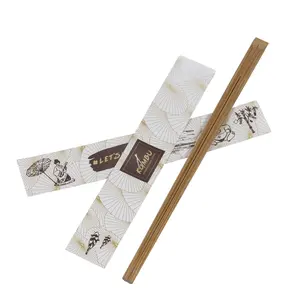 Çubuklarını toptan fiyat özel Chopstick kol özel Logo baskılı tek kullanımlık bambu kömürleşmiş Tensoge çubuklarını