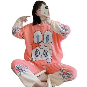 <span class=keywords><strong>Pijama</strong></span> de <span class=keywords><strong>Mickey</strong></span> Mouse para <span class=keywords><strong>Mujer</strong></span> de Otoño e <span class=keywords><strong>Invierno</strong></span>, de Dibujos Animados, Dulce, de Franela, Holgado y Lindo, Ideal para Estar en Casa - Product Image 5