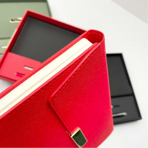 AP Venta al por mayor de lujo A5 diario de cuero cuaderno personalizado diario de oficina de negocios con bolígrafo promocional de lujo conjunto de regalo corporativo - Product Image 6