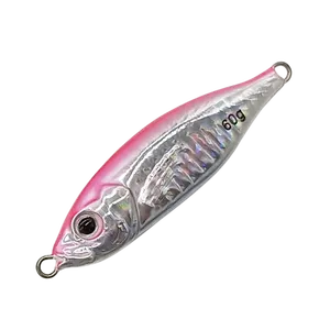 LF232-LEAD FISH 20g/30g/40g/60g 3D Print Metal Jig Luminous Fishing Lures Handmade Hard Bait Colorful Trolling Jig For Saltwater